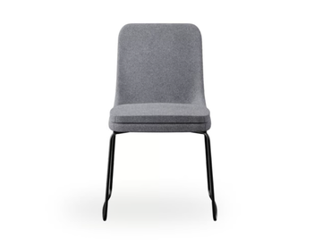 SOFIE - Sled base fabric chair by ROSSIN