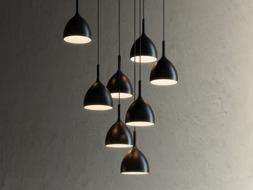 DRINK - LED steel pendant lamp by Rotaliana