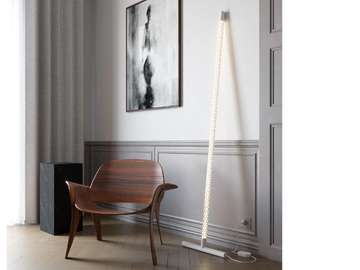 SQUIGGLE - LED aluminium floor lamp by Rotaliana