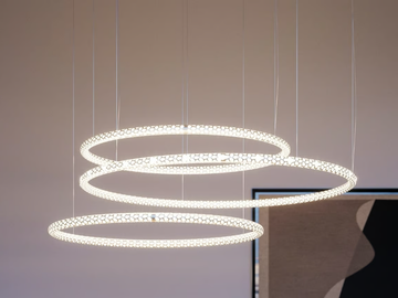 SQUIGGLE - LED aluminium pendant lamp by Rotaliana