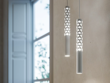 SQUIGGLE - LED aluminium pendant lamp by Rotaliana