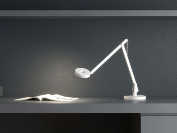 STRING - LED with swing arm aluminium desk lamp by Rotaliana