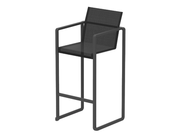ALURA - High Batyline® garden stool with back by Royal Botania
