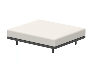 ALURA LOUNGE - Aluminium footstool by Royal Botania