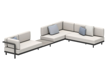 ALURA LOUNGE - Corner modular Batyline® garden sofa by Royal Botania