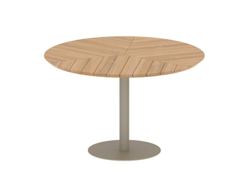 BUTLER - Round teak garden table by Royal Botania