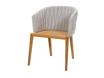 CALYPSO - Garden chair with armrests with removable cover by Royal Botania