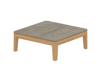 CALYPSO LOUNGE - Square teak garden side table by Royal Botania
