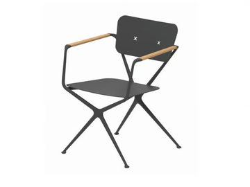 EXES - Garden chair with armrests by Royal Botania