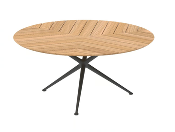 EXES - Round teak garden table by Royal Botania