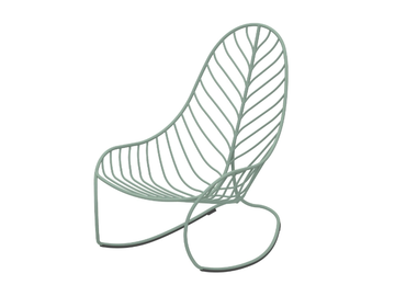 FOLIA - Rocking stainless steel garden armchair by Royal Botania