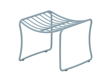 FOLIA - Square stainless steel garden footstool by Royal Botania