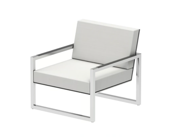 NINIX LOUNGE - Batyline® garden armchair with armrests by Royal Botania