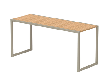 NINIX - Rectangular teak high table by Royal Botania