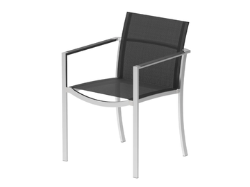 O-ZON - Batyline® garden chair with armrests by Royal Botania