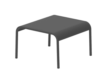 QT - Square stainless steel coffee table by Royal Botania
