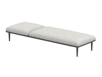 STYLETTO LOUNGE - Recliner fabric sun lounger by Royal Botania
