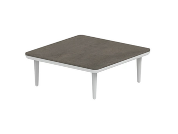 STYLETTO LOUNGE - Square low ceramic garden side table by Royal Botania