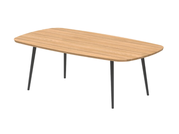 STYLETTO - Rectangular teak garden table by Royal Botania