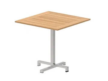 TABOELA - Folding teak garden table with 4-star base by Royal Botania