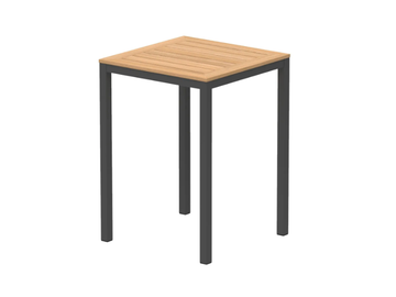 TABOELA - Square teak high table by Royal Botania