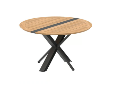 TRAVERSE - Folding round garden table by Royal Botania