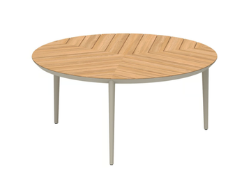 U-NITE - Round teak garden table by Royal Botania