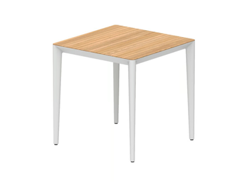 U-NITE - Square teak garden table by Royal Botania