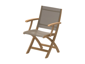 XQI - Folding Batyline® garden chair with armrests by Royal Botania
