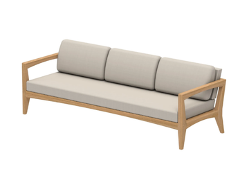 ZENHIT LOUNGE - 3 seater fabric garden sofa by Royal Botania