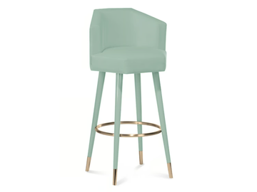 BEELICIOUS - Velvet barstool with footrest by ROYAL STRANGER