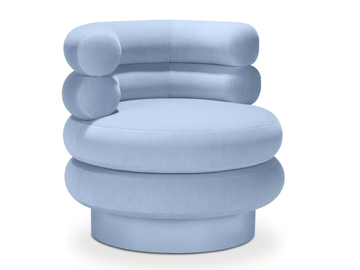 JASMINE - Swivel fabric armchair by ROYAL STRANGER