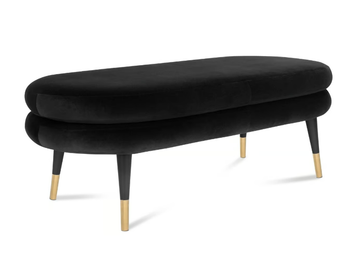 MARSHMALLOW - Upholstered velvet stool by ROYAL STRANGER