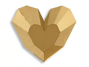 QUEEN HEART - Brass wall lamp by ROYAL STRANGER