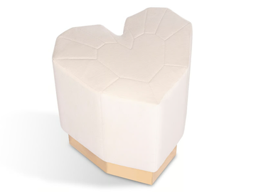 QUEEN HEART - Velvet pouf / stool by ROYAL STRANGER