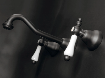 CLASSIC REVOLUTION - PRAGA - F7522CE - 3 hole wall-mounted washbasin mixer by Rubinetteria Giulini