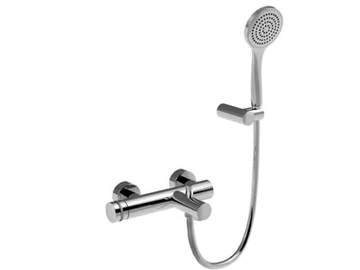 DELUXE - MYRING - FMR0001DL - Wall-mounted single handle bathtub set with hand shower by Rubinetteria Giulini