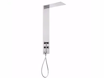 FUTURO - F1632 - Wall-mounted shower panel with overhead shower by Rubinetteria Giulini