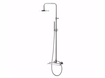 FUTURO - F6508SWC-S - Wall-mounted shower panel with overhead shower by Rubinetteria Giulini