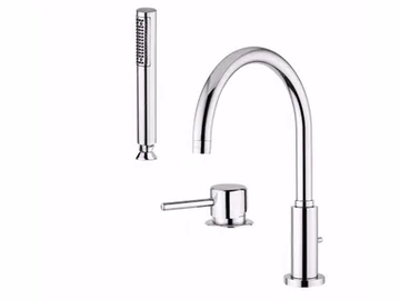 FUTURO - F6565BD - Bathtub set with diverter with hand shower by Rubinetteria Giulini
