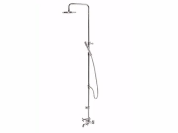 G3 - F7600WC-S - Wall-mounted shower panel with overhead shower by Rubinetteria Giulini
