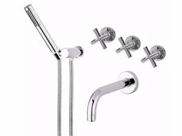 G3 - F7603 - Wall-mounted bathtub tap with hand shower by Rubinetteria Giulini