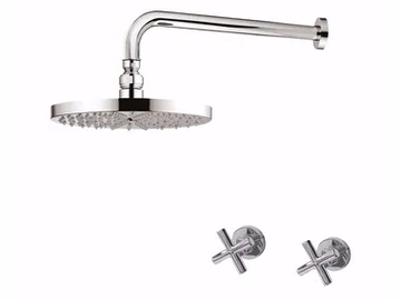 G3 - F7615WB-25 - 3 hole shower tap with overhead shower by Rubinetteria Giulini