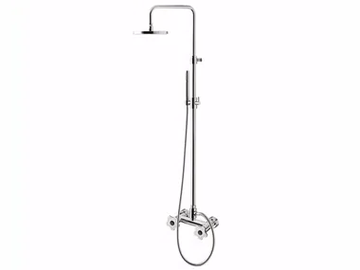 GIÒ CRYSTAL - GIÒ - F3607WC-S/S - Wall-mounted shower panel with overhead shower by Rubinetteria Giulini