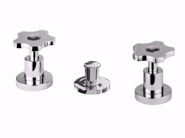 GIÒ CRYSTAL - GIÒ - F3613A/S - 3 hole bidet tap with Swarovski® crystals by Rubinetteria Giulini