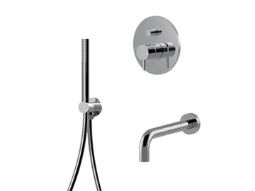 MY FUTURE - 5903 - Recessed chromed brass bathtub mixer by Rubinetteria Giulini