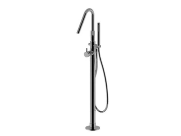 MY FUTURE - 5992 - Floor standing chromed brass bathtub mixer by Rubinetteria Giulini