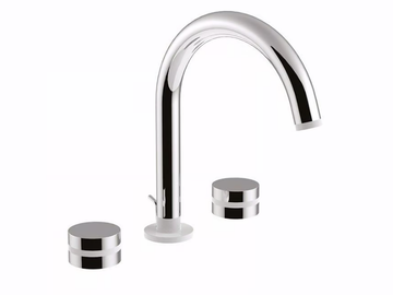 MYRING - FMR0112A - 3 hole countertop washbasin tap with adjustable spout by Rubinetteria Giulini