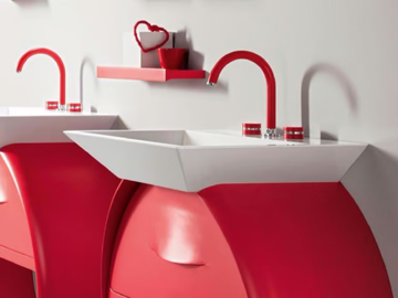 MYRING MULTICOLOR - FMR0112A - 3 hole countertop washbasin tap by Rubinetteria Giulini