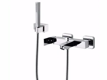 PABLOLUX - F9801-12 - 2 hole wall-mounted bathtub mixer with hand shower by Rubinetteria Giulini